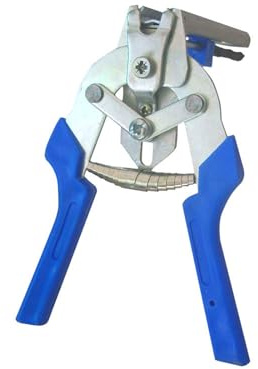 Pinza per anelli di maiale Pinza per recinzioni con 600 clip M, strumento manuale per l'installazione e la riparazione di gabbie per animali domestici, recinzioni e manutenzione di recinzioni per