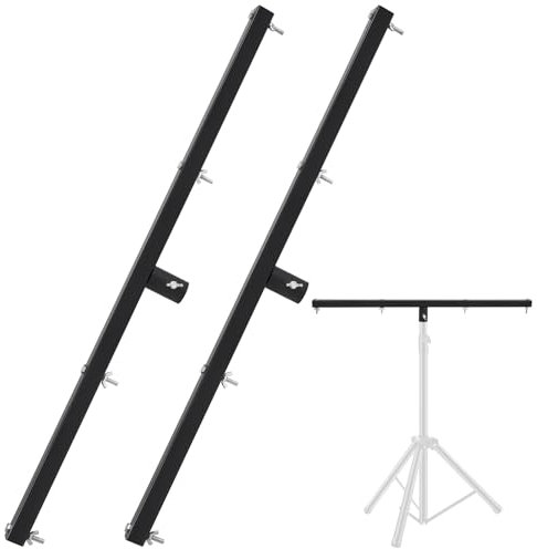 Juexica 2 Pcs DJ Lighting T-bar Cross DJ Lighting Extension Cross Bar Mount for Tripod Speaker Stand DJ Lighting Tripod Mount
