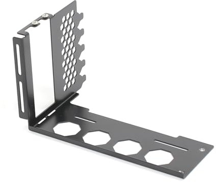TENYELE SXJ B - Soporte vertical para tarjeta gráfica, soporte de GPU, versión mejorada, convertidor de ángulo de metal, soporte de metal para carcasa de PC, montaje interior de gran angular
