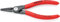 KNIPEX Präzisions-Sicherungsringzange für Innenringe in Bohrungen mit rutschhemmendem Kunststoff überzogen grau atramentiert 140 mm, 48 11 J1
