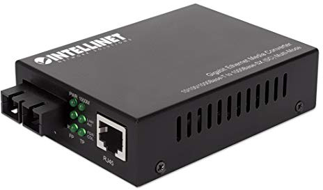 Intellinet Gigabit Media Converter SC Multimode 550m Auto