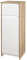 kleankin Armario Bajo para Baño Mueble Auxiliar de Madera con Cajón y Armario con 2 Estantes para Salón Dormitorio Cocina 32,6x30x90 cm Color Natural y Blanco