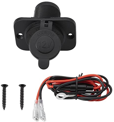 MangWany Auto Zigarettenanzünder Steckdose 12V/24V für Auto Boot Motorrad Marine ATV RV