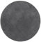 vidaXL Soft Short Pile Rug - Washable Anthracite Polyester Ø 120 cm - Non-Slip and Suitable for Underfloor Heating