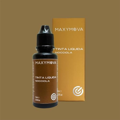 MAXYMOVA Tinta liquida professionale per sopracciglia, formula a lunga durata, 9 tonalità intense per un look definito e naturale (Nocciola)