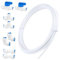 Kit de Frigo Tuyau D'alimentation en Eau Universel 10M Matériau POM Tuyau Frigo Alimentation en Eau Connecteur de Tuyau de Réfrigérateur 1/4 Tuyau D'eau 6,35mm 1/4 Kit de Filtre pour Réfrigérateur