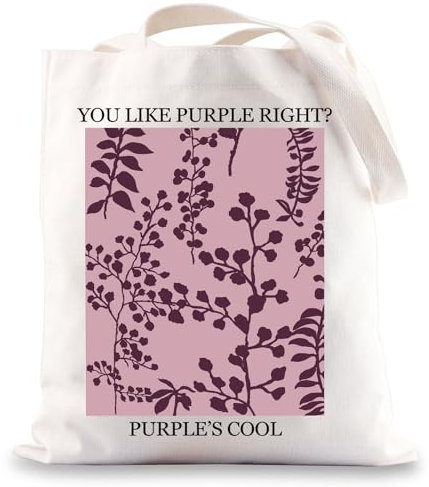 MYSOMY Vampire Romance Movie Tote Bag Edward & Bella Gifts You Like Purple Right Purple's Cool Vampire Lover Tote Bag, You Like UK, INCH