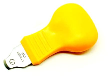 TINEASUR Herramienta De Reparación De Relojes Abridor De Tapa De Reloj Cuchillo para Caja De Reloj Diseño Compacto y Color Amarillo