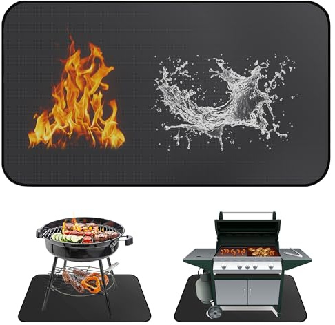 TranRantic Alfombra Barbacoa Exterior, 106 x 150cm, Grande