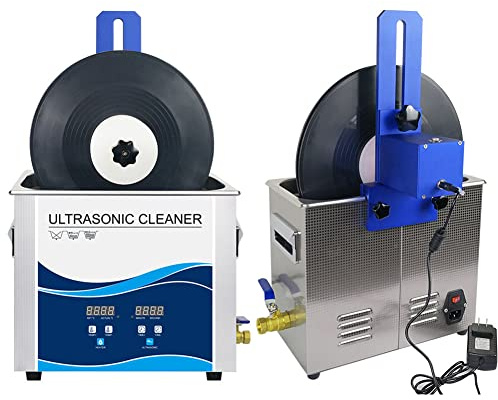 Ultraljud vinylskivrengörare 300 W uppvärmt rengöringssystem med justerbar temperatur och Degas, inkluderar lyftfäste