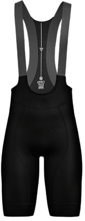 Atika - Culotte Ciclismo Hombre Corto Terra Confort Talla M Negro. Ropa Ciclismo Hombre Tirantes X3.0 Tofness. Pantalon con Badana 4D Gel, Transpirable y Elástico. Bandas Antideslizantes