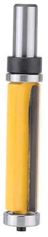 Akozon Fresa Dritta Premium per la Lavorazione del Legno per la Finitura dei Bordi 2-1/2L X 3/4''Dia X 1/ Gambo con Cuscinetti di Precisione