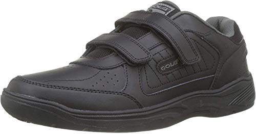 Gola Mens Black Touch Fastening Real Leather Wide Fit EE Trainers 11 UK