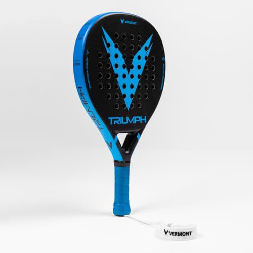 VERMONT Triumph Premium Padel Racket – High-Performance Carbon Fibre Paddle for Advanced Play – Lightweight, Durable, and Precision-Engineered
