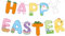Adornos Pascua Decoracion Happy Easter Banderolas Pancarta Pascua de Resurrección Conejito, Huevos de Colores, Pollitos, Zanahorias para Colegios, Fiestas en Casa