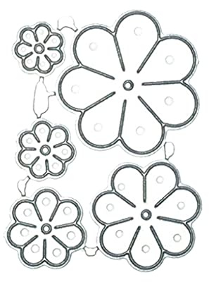 Haiki Fustelle in metallo a forma di fiori, stencil per album di ritagli, biglietti di carta, stampo per goffratura, decorazione