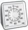 TFA Dostmann VISUAL Timer, 38.2043.10, zum Zeitmanagement, Küchentimer,Timer mit Alarm, Restzeitanzeige, L 78 x B 48 x H 78 mm
