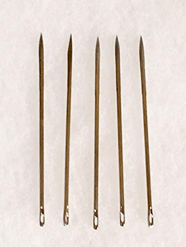 Telliswelt | 4 Kürschner Nadeln Ledernadeln unterschiedliche Größen (NO2 5,2 cm x 1,3 mm)