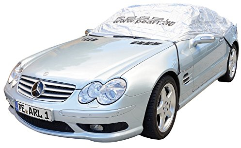 PEARL Cabrio Abdeckung Winter: Premium Auto-Halbgarage für Mittelklasse, 360 x 136 x 58 cm (Halbgarage Cabrio Winter, Halbgarage Cabrio wasserdicht, Kfz Scheibenabdeckung)