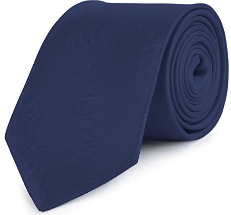 Ladeheid Herren Breite Krawatte KP-8 (150cm x 8cm, Dunkel blau)