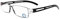 KoKoBin Rahmenlose Lesebrille Sehhilfe mit Blaulichtflilter Anti Blaulicht Lesehilfe für Damen und Herren(Schwarz，+2.0)