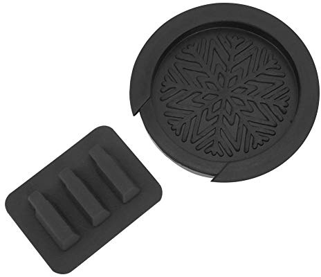 Coussin de sourdine de guitare + couvercle de Buster de trou de son trousse d'outils de maintenance de guitare accessoires d'instruments de musique(Noir)