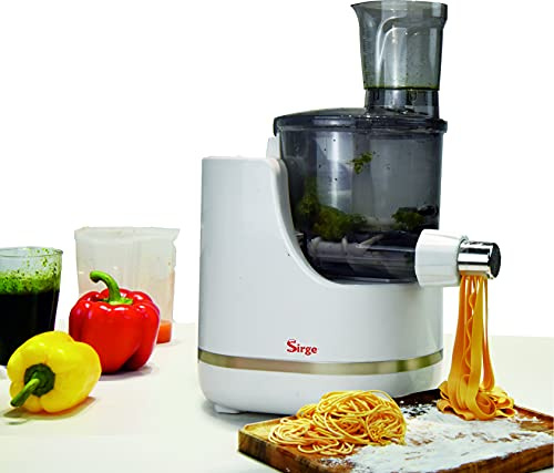 Sirge Macchina per pasta fresca fino a 850gr con BILANCIA elettronica e 18 TRAFILE - 220W - versamento automatico acqua