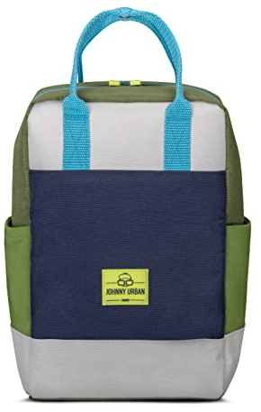 Johnny Urban Rucksack Kinder Mädchen & Jungen Grün - Junior Linus - Kinderrucksack mit Brustgurt für Kindergarten - Ab 3 Jahren - 7l - Wasserabweisend