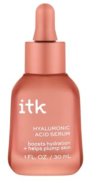 ITK Hyaluronic Acid Serum with Niacinamide & Squalane - Hydration & Plumping Anti-Ageing Serum for Face - Deep Moisture Hydrating Face Serum for Sensitive + Dry Skin - Vegan + Cruelty Free, 1 fl oz