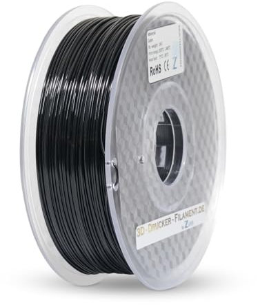 Z3D® ASA 1,75mm SCHWARZ 1kg 3D Drucker Filament - hochwertige, UV- & witterungsbeständig, ideal für Outdoor- & technische Teile