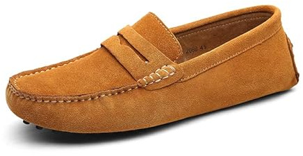 Mocasines y Loafers Hombres Cómodo Slip on Casual Barco y Mocasines para Hombre Zapatos de Conducción