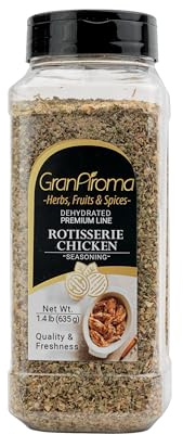 GranAroma Rotisserie Chicken Seasoning, Flavorful & Savory, Homestyle, Hints of Citrus (22.4 Ounce)