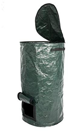 PE Compost Bag Environmental Organic Compost Bag for Organic Waste Bag 35x60cm 45x80cm (Dark Green)
