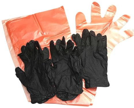 Guantes de trabajo al aire libre, guantes de campo,Guantes no reutilizables para destripar ciervos - Guantes de limpieza de caza, accesorios de equipo de campo para el sacrificio en la granja