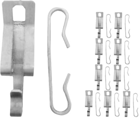 Uonlytech 20pièces Kit De Clips Aluminium Pour Câble Chauffage Extérieur Avec Entretoises Fixation Toiture Gouttières Crochet Fixe Léger Pour Équipement De Chauffage Installation Facile