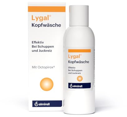 Lygal Kopfwäsche, effektiv bei Schuppen und Juckreiz, Anti-Schuppen- Shampoo mit sanfter Reinigungsformel, mit dem Aktivstoff Octopirox, 125 ml