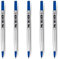 Hochwertiger Quink-Rollerball-Stift füllt Feinspitze 0.5 mm nach - Kompatibel mit Parker (5 x BLAUE TINTE)