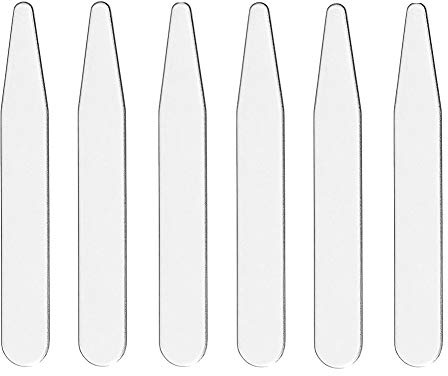 20 Magnetic Metal Collar Stays For Men's Dress Shirts 2.5 Inches - Perfect Length for a Custom Fit and Sharp Look