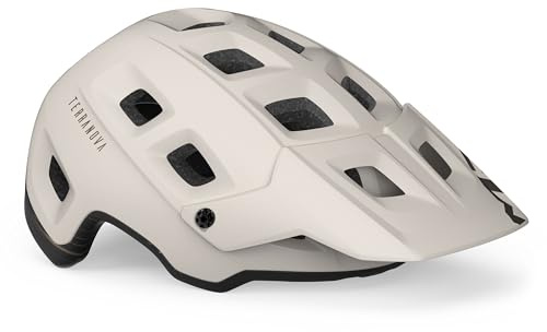 MET Terranova MIPS Helm, matt, Sport, Weiß/Bronze (Mehrfarbig), M