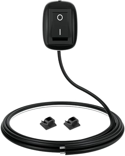 Gebildet 12V-230V/10A Pastentyp Momentan Knopfschalter, Wassertropfenform Schalter, Aus/Einschalter Verwendet für Nebelscheinwerfer, Neonlichter,LED-Lichtleiste(mit Kabelclips)(Patent No.015001381)