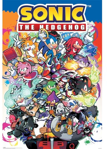 Pyramid International Sonic The Hedgehog (Sonic Comic Characters) Maxi Poster, 61cm x 91cm, One Size