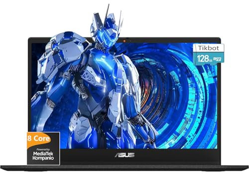 ASUS Chromebook 14 inch Laptop - Google Chromebook School Student - 8Core MediaTek Kompanio 520 - FHD Display - USB C - Wi-Fi 6-15hours Battery Life - 2024 (4GB RAM | 192GB Storage), Black