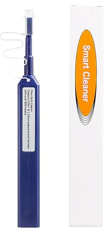 Nettoyant à fibre optique - Fin Face Fibre Smart Cleaner | LC Fiber Cleaner | Nettoyeur d'appareil | Nettoyer de fibres à une touche avec conception ergonomique de rotation 180 ° forte et vitess