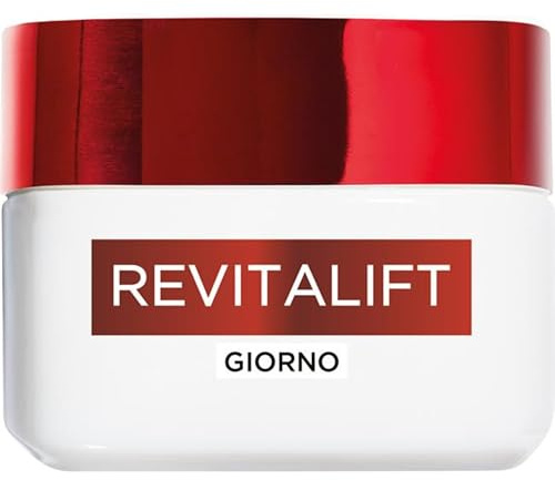 L'Oréal Paris Crema Viso Giorno Revitalift, Per Tutti i Tipi di Pelle, Azione Rassodante, Pelle Rimpolpata e Idratata, Arricchita con Elasti-Peptidi e Pro-Retinolo, 50 ml