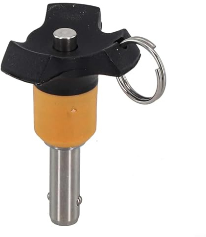 Honseadek Goupille à dégagement rapide, goupille à bille autobloquante, en acier inoxydable, goupille de détente avec bouton poussoir, diamètre 6 mm/8 mm, longueur de serrage 10-50 mm (8 mm-VCN120-6