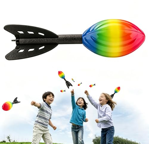 Tudegy 1PCS Rocket Throwing Toy, Classic Long-Distance Football,Flying Whistle Rockets for Kids & Adults,Indoor & Outdoor Fun Throwing Toys