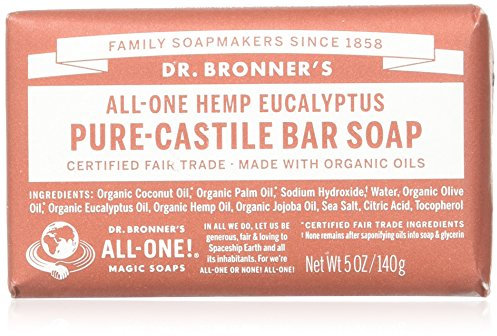 Dr. Bronner's Eucalyptus Bar Soap Made with Organic Ingredients 141 g