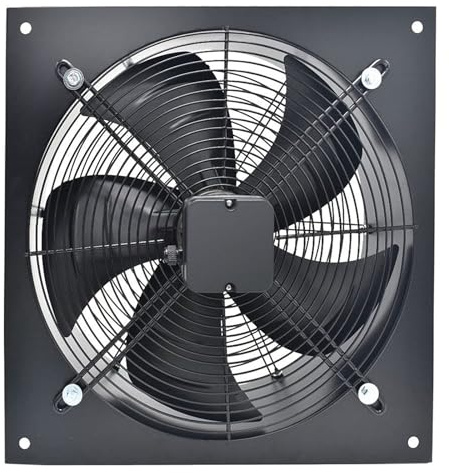 Warmiehomy Commercial Extractor Fan, 250mm/10 In Industrial Ventilation Fan | Ventilation Extractor, Axial Exhaust Air Blower Fan for Garage Warehouse Restaurant Kitchen, without Fan Speed Controller