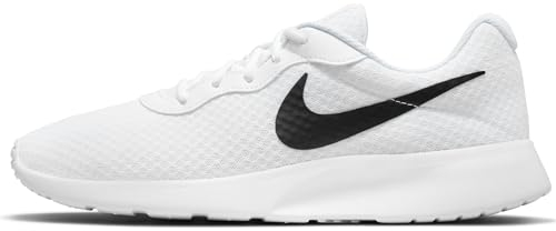 Nike Herren Tanjun Sneaker, White Black Barely Volt, 41 EU