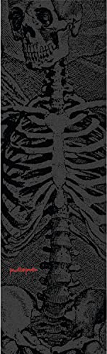 Powell Peralta Skateboard-Griptape, Totenkopf und Schwert, Skelett, 22,9 x 83,8 cm, Griffblatt